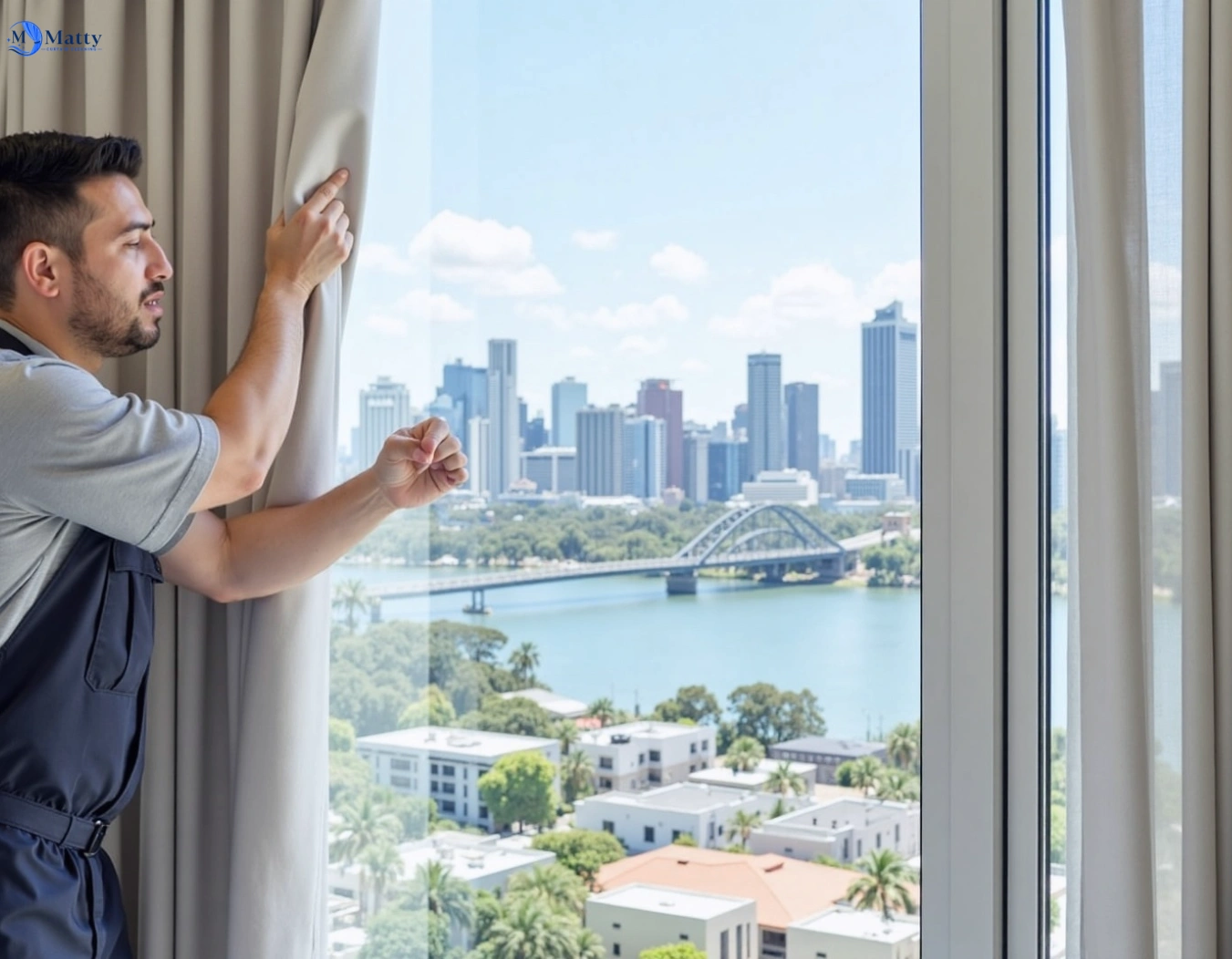 Professional curtain steam cleaning service campbellfield-vic QLD by Matty Curtain Cleaning